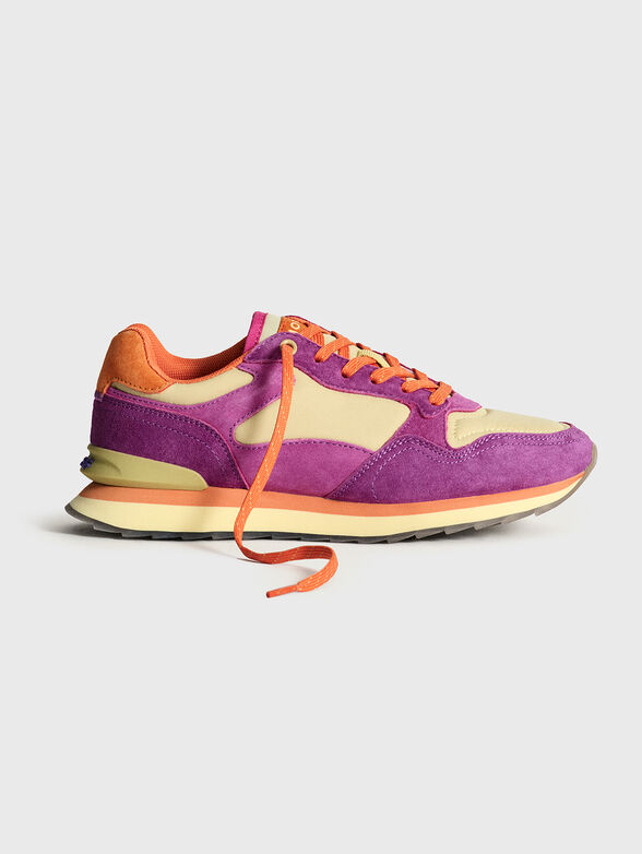 MUMBAI suede and textile sports shoes - 1