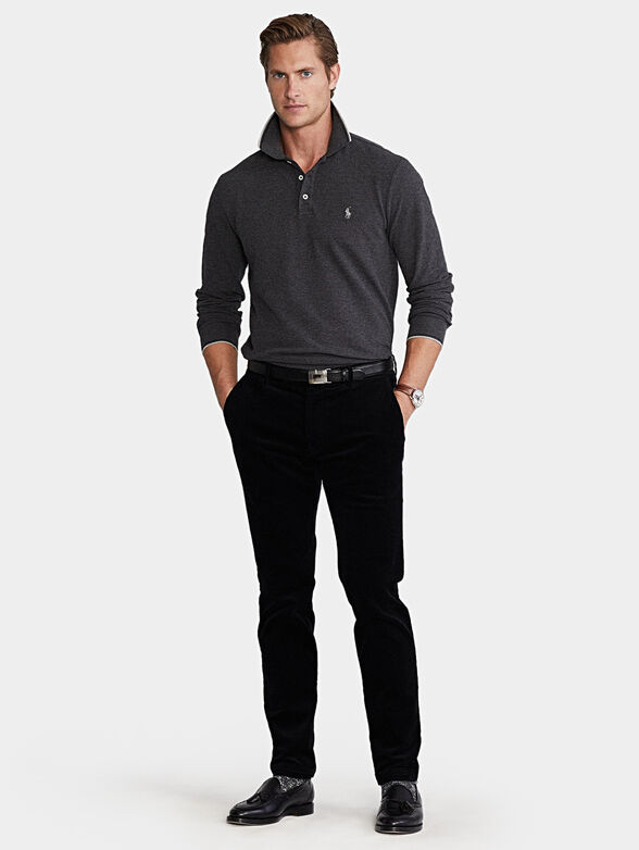 Polo-shirt with long sleeve - 4