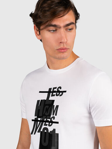 Black t-shirt with print - 3