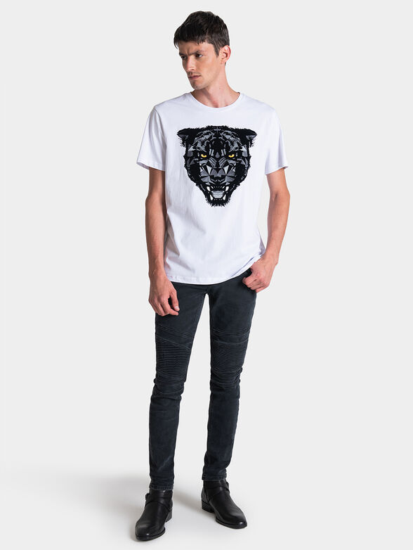 T-shirt with animal art print - 4