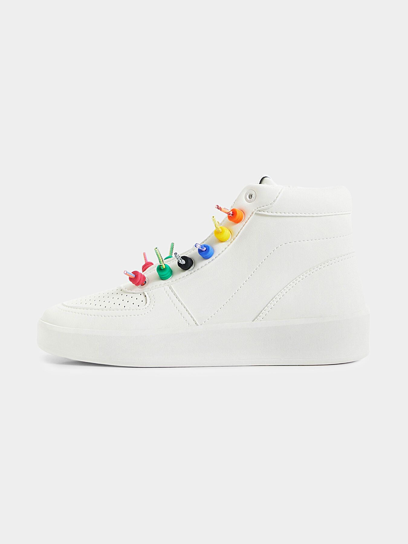 Fancy high top best sale sneakers