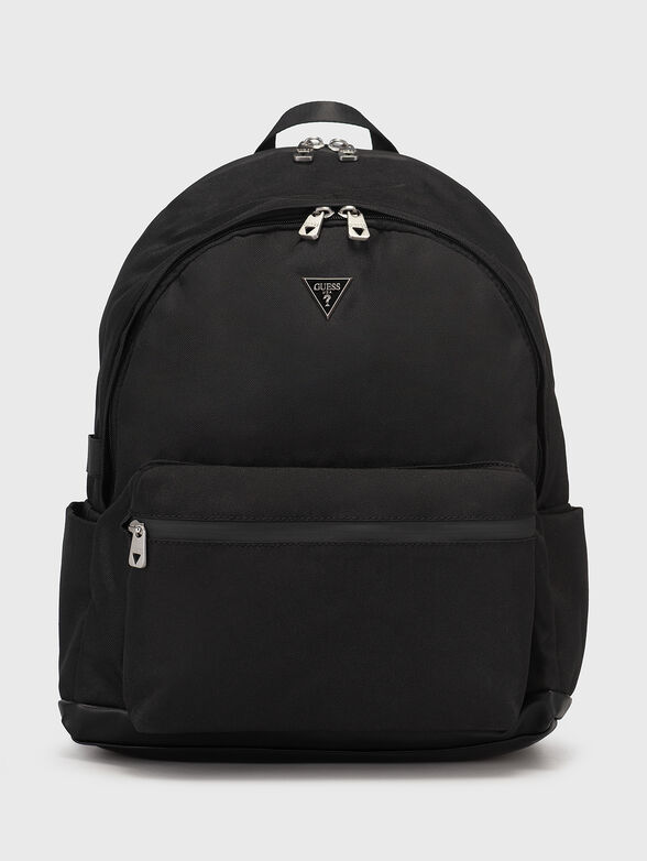 Black textille backpack - 1