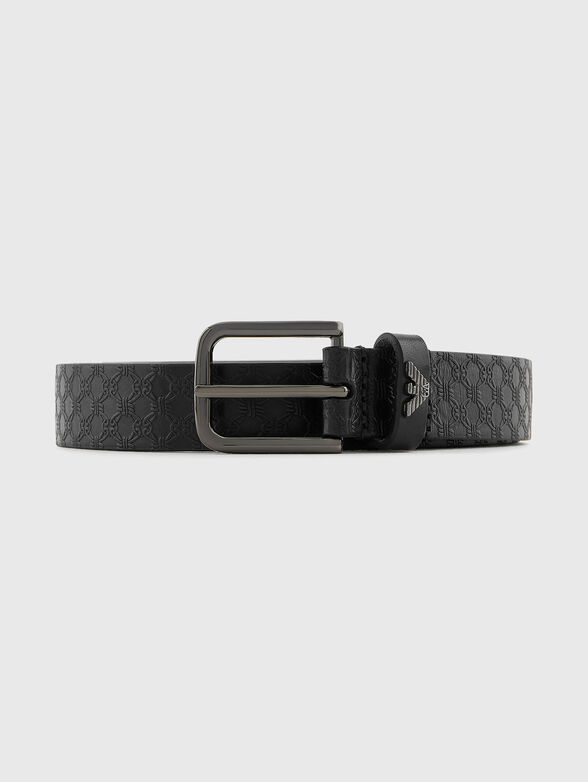 Leather belt with logo - 1