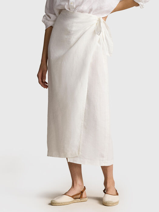 Linen wrap skirt