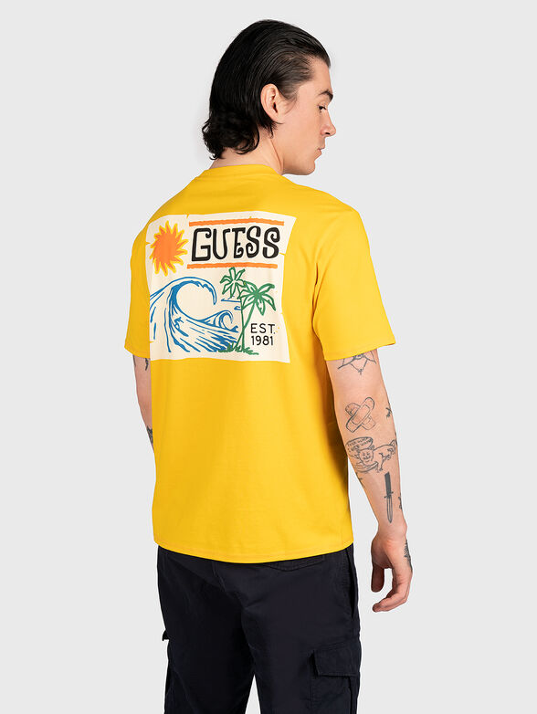 VINTAGE SURF blue T-shirt with print on the back - 2