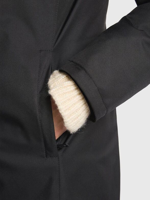 Padded jacket with removable hood - 6