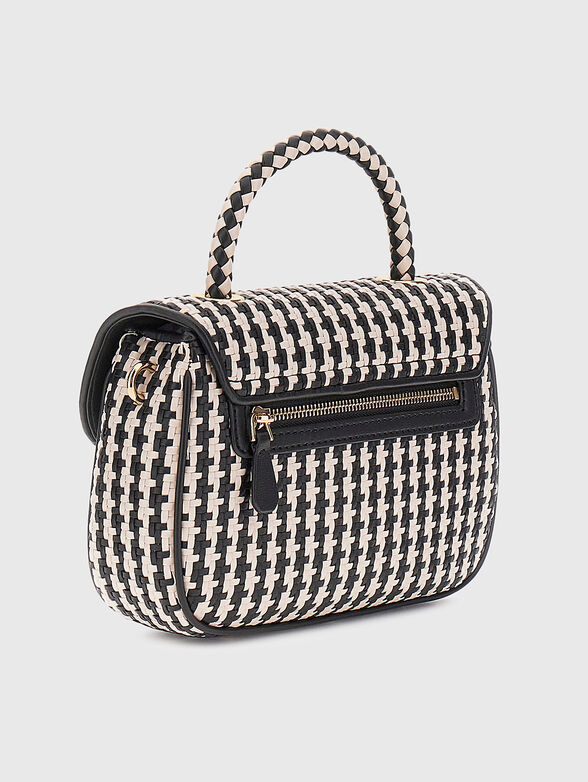 MIREMA black smal bag with interwoven texture - 2