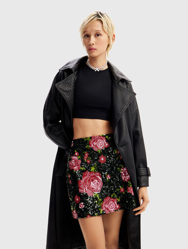 Mini skirt with sequins - 4