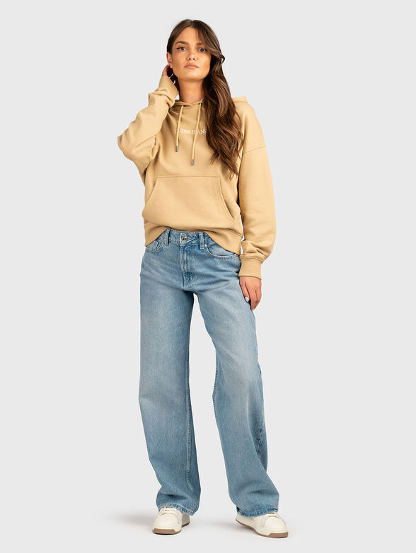 Sweatshirt with hood and embroidered logo - 2