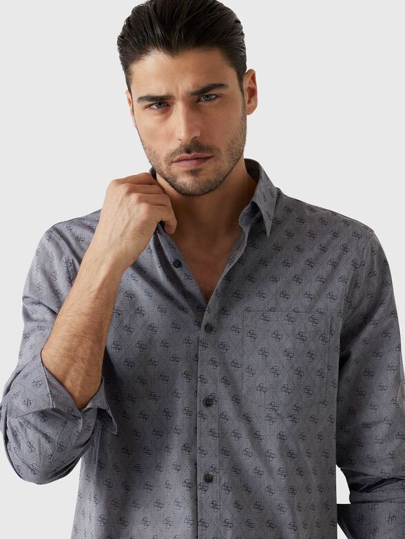 Jacquard shirt with 4G logo - 4