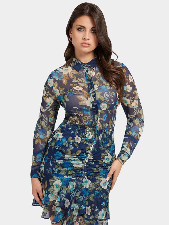 CLOUIS shirt with floral motifs - 1