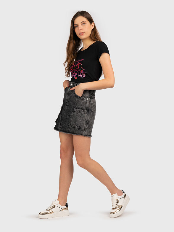 TSL078 T-shirt with contrasting print - 6