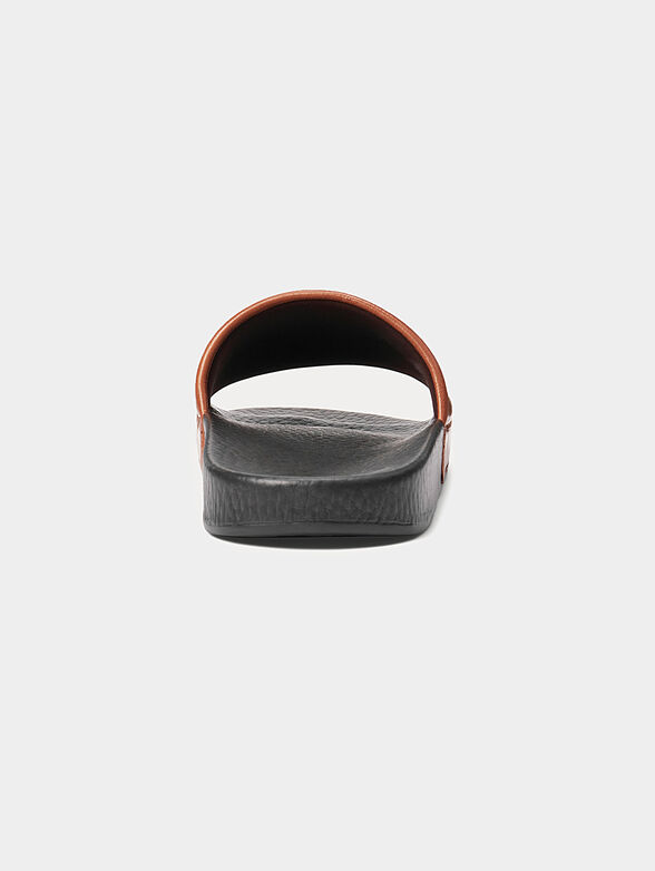 Leather beach slides - 3