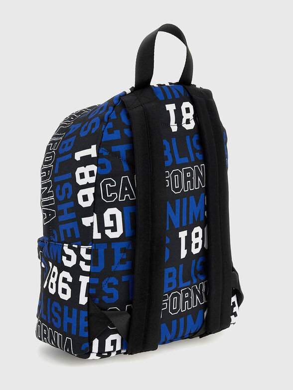 Backpack with contrasting print - 2