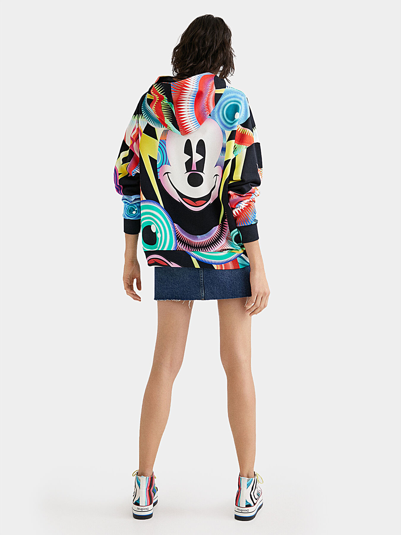 Multicolor sweatshirt with Mickey Mouse print brand DESIGUAL