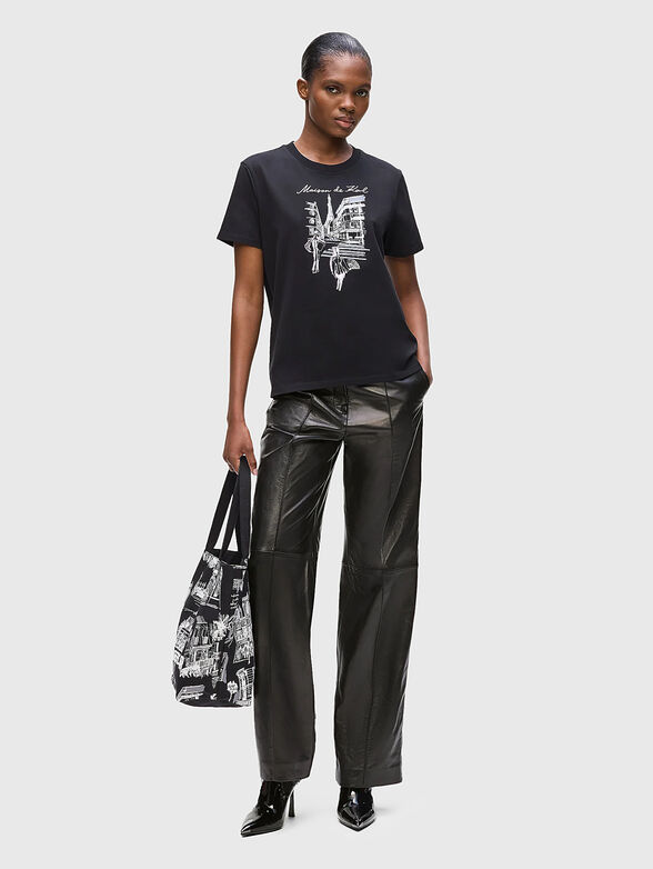 Straight leather trousers - 4