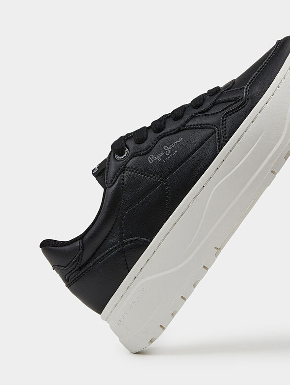 KORE BRITT black leather sports shoes - 4