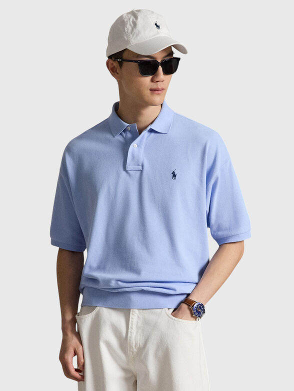 Ribbed polo shirt - 1