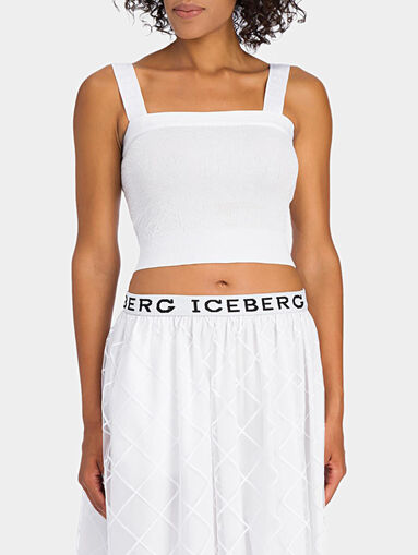 Knitted top with logo branding - 5
