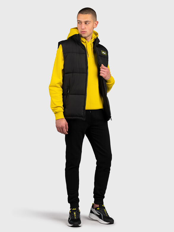 DIK padded vest in black color - 4