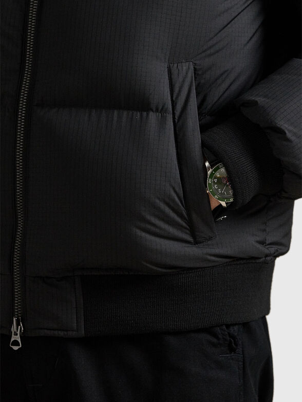 Padded jacket with embroidered logo - 6