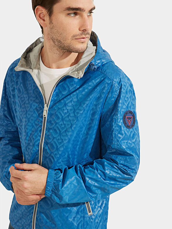 Reversible jacket with logo print - 2