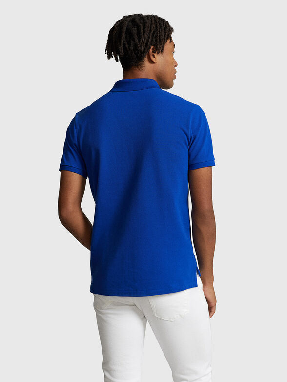 Dark blue cotton Polo-shirt - 3