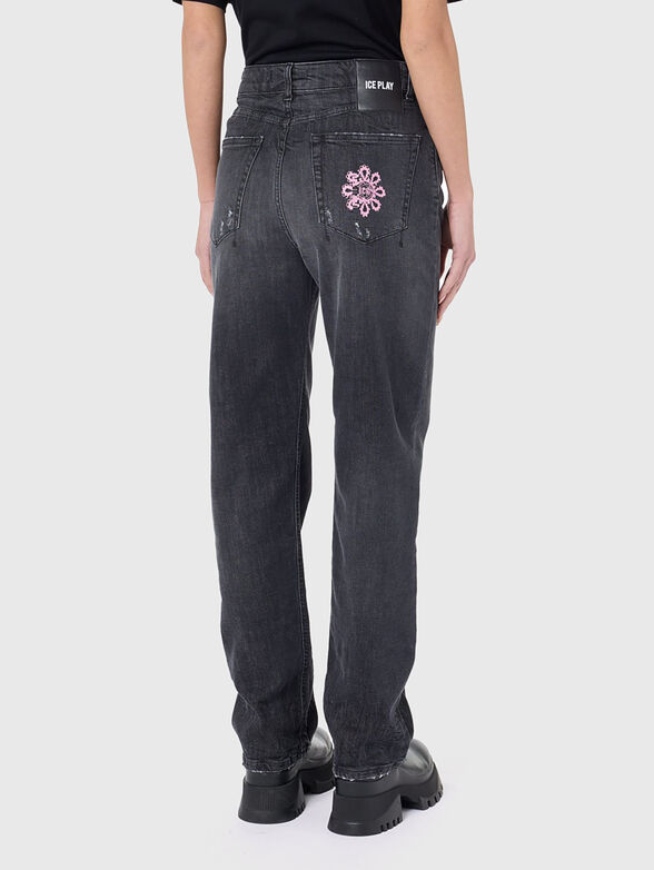 Dark wide leg jean - 2