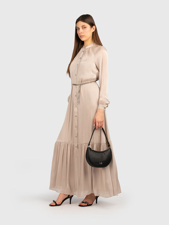 Maxi dress with waist belt - 1