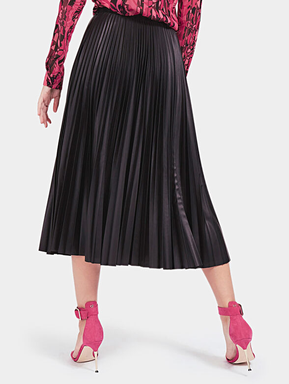 RAMONA Faux leather pleated skirt - 4