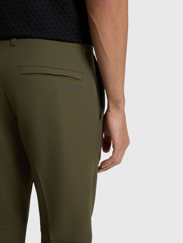 Straight trousers with logo - 3