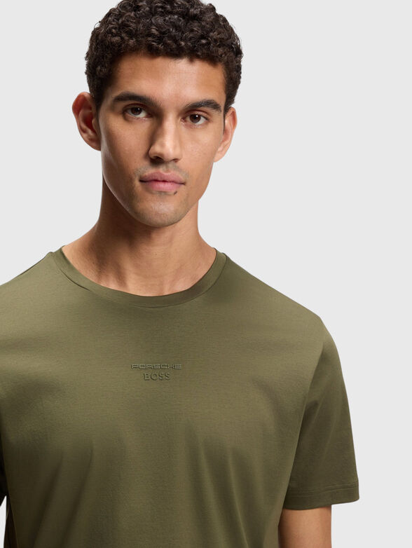 Cotton T-shirt with a statement back - 3