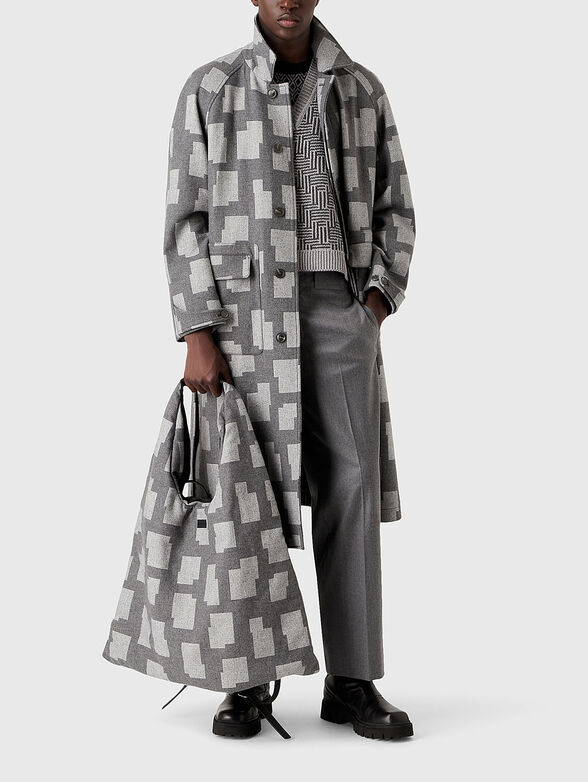 Wool and cashmere straight trousers - 5