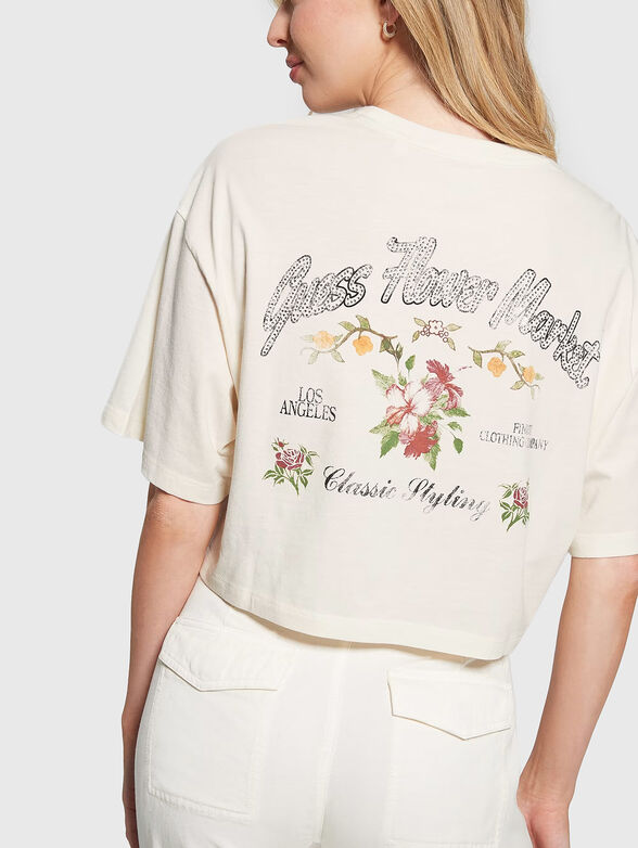 FLOWER MARKET croped T-shirt - 2