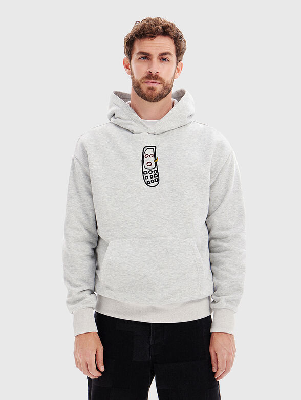 Sweatshirt with embroidered detail - 1