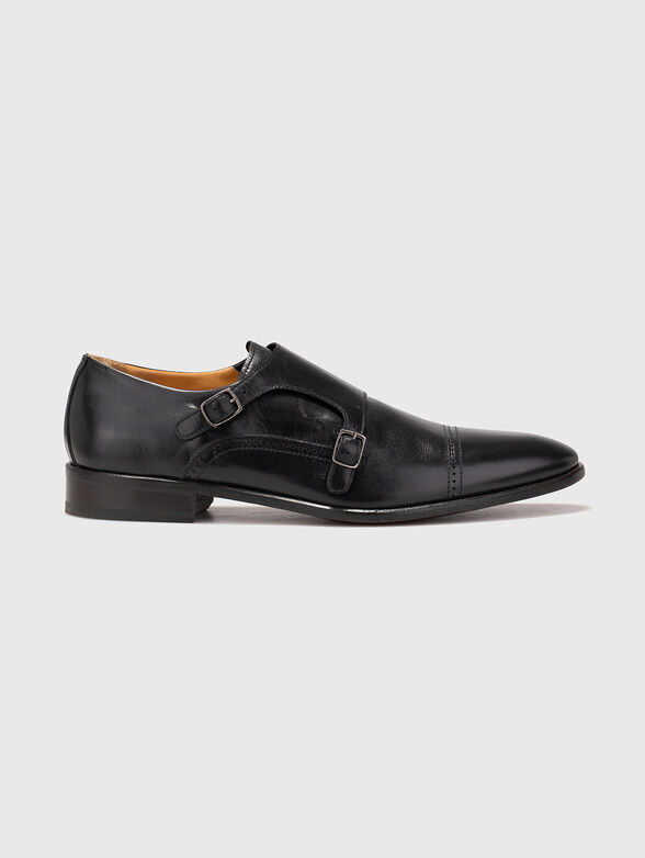 Black leather shoes - 1