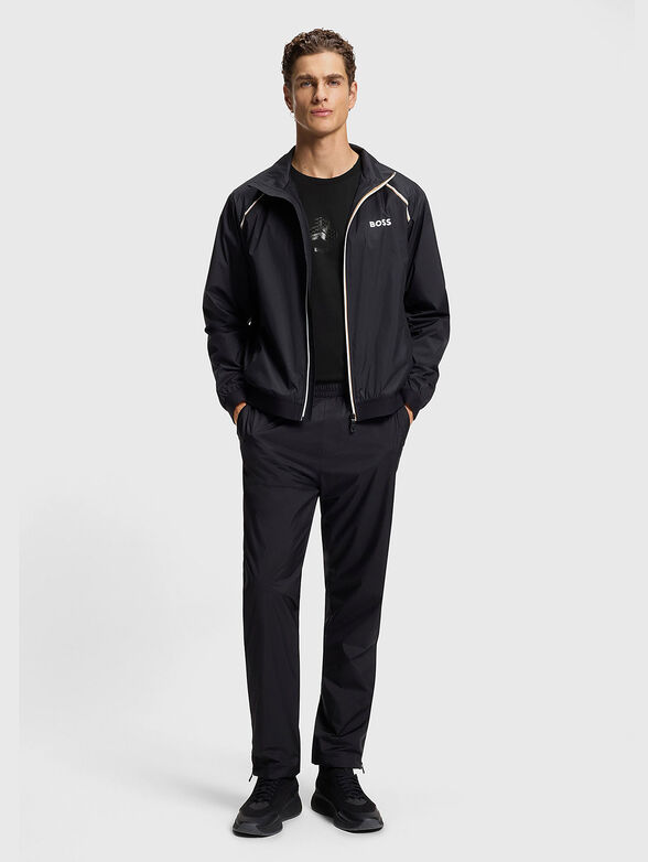 Blouse with crew neck and logo - 2