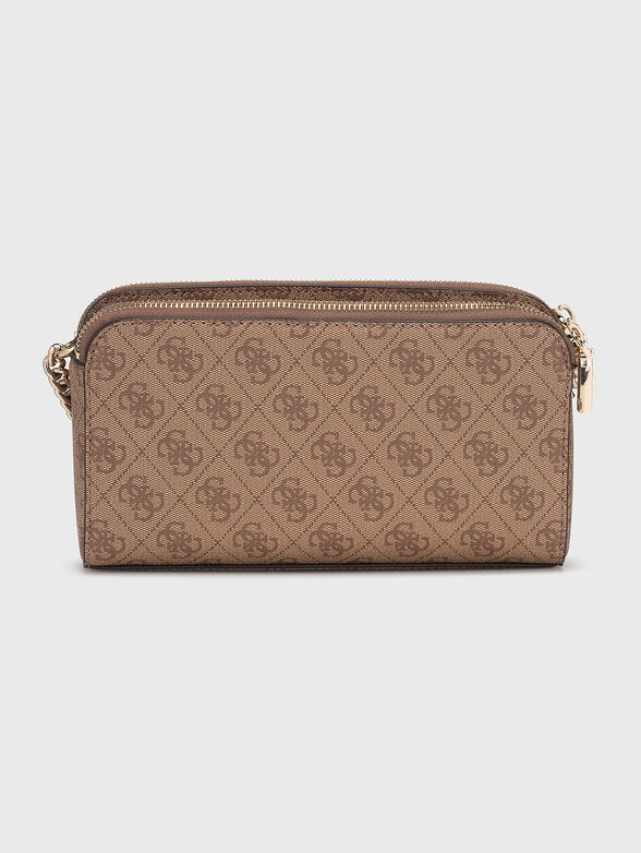 Crossbody bag with monogram logo print - 3