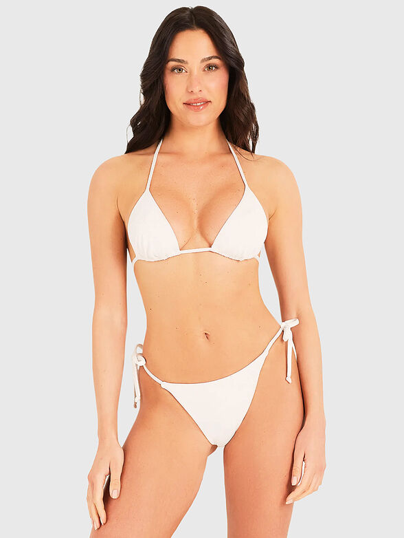 Bikini top TEXTURED in white - 2