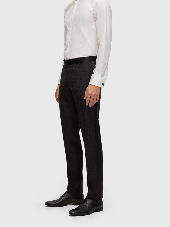 Black two-piece wool suit - 2