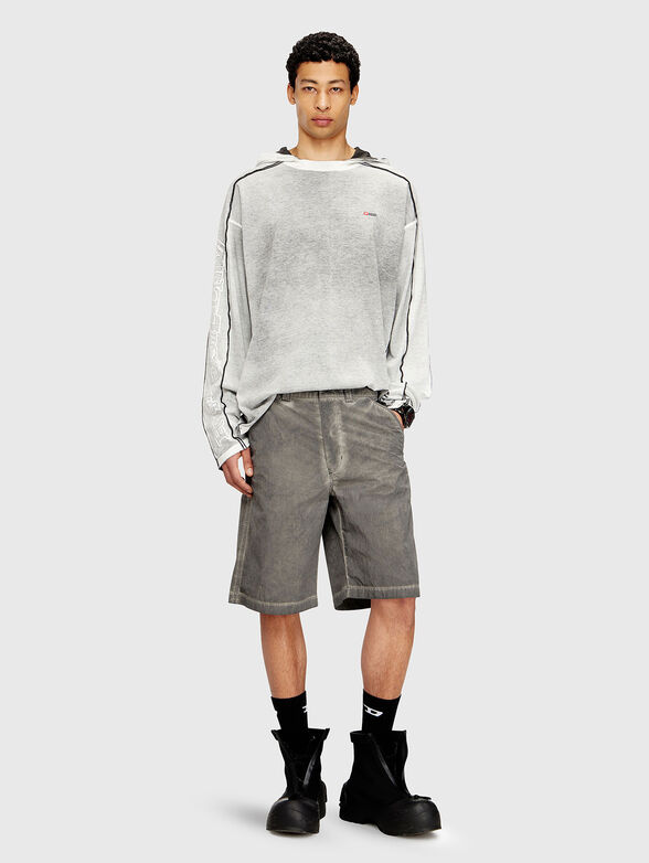 T-RIVEN-LS-HOOD blouse with hood - 2