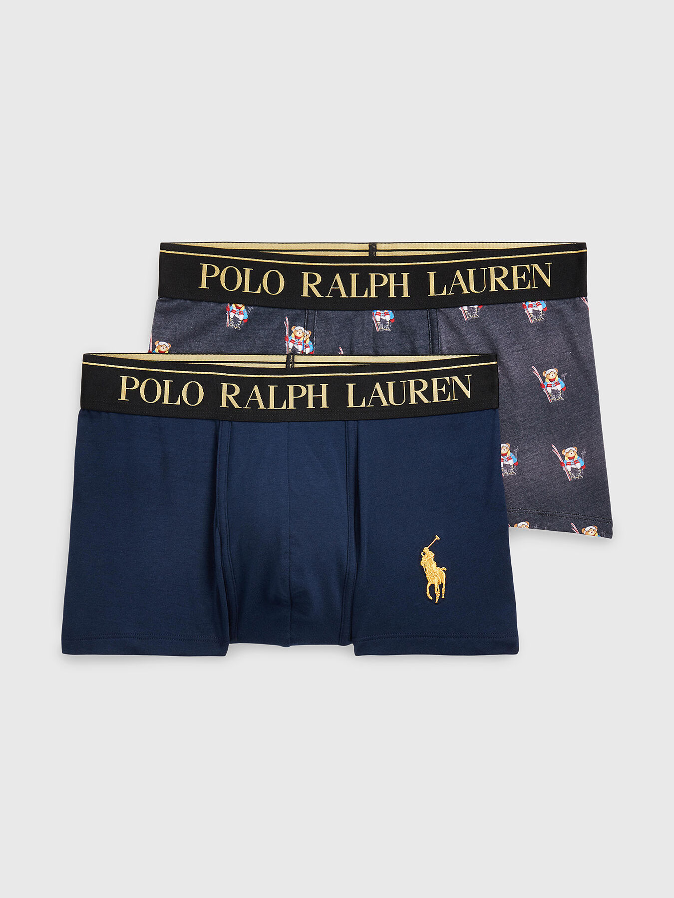 Set of two pairs of boxers with gold lettering brand POLO RALPH LAUREN Globalbrandsstore en