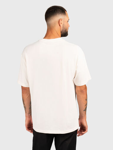 Round neck cotton T-shirt with print - 3