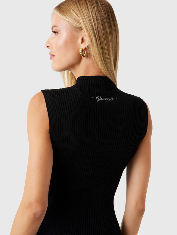 JULIA midi slim dress in rip - 4