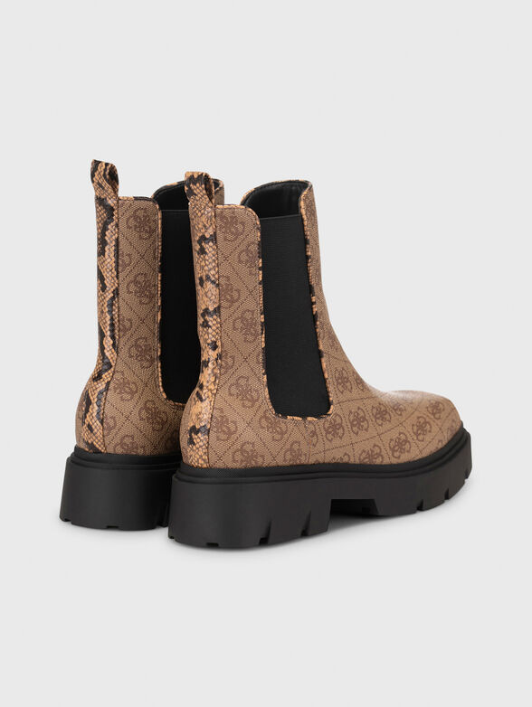 REYON boots with monogram print - 3