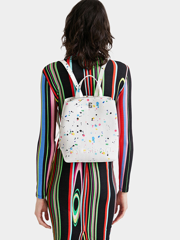 Backpack with art splashes - 2