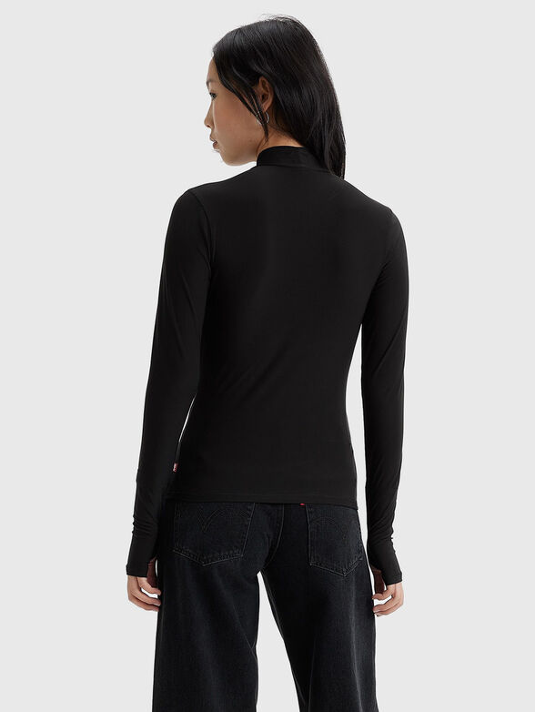 MAMMOTH high-neck blouse in black  - 3