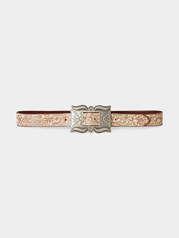 Leather belt with art motifs - 1