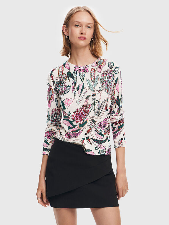 MANCHESTER sweater with floral pattern - 1