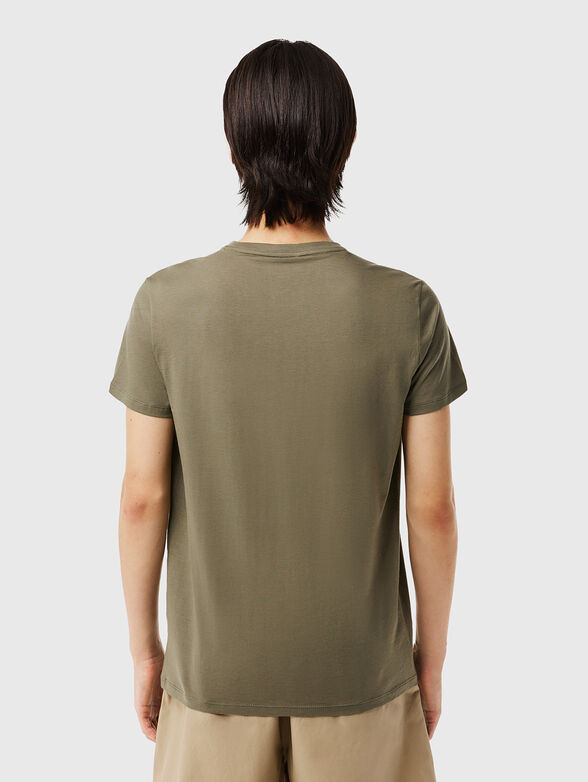 Green cotton T-shirt - 3